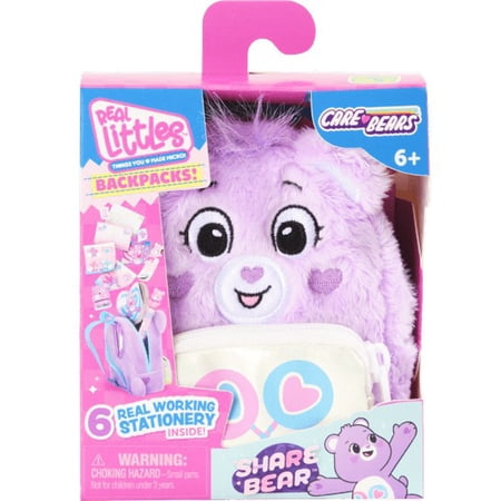 Care Bears Backpacks! Share Bear Pack (1 Mini Backpack & 6 Stationary Surprises)