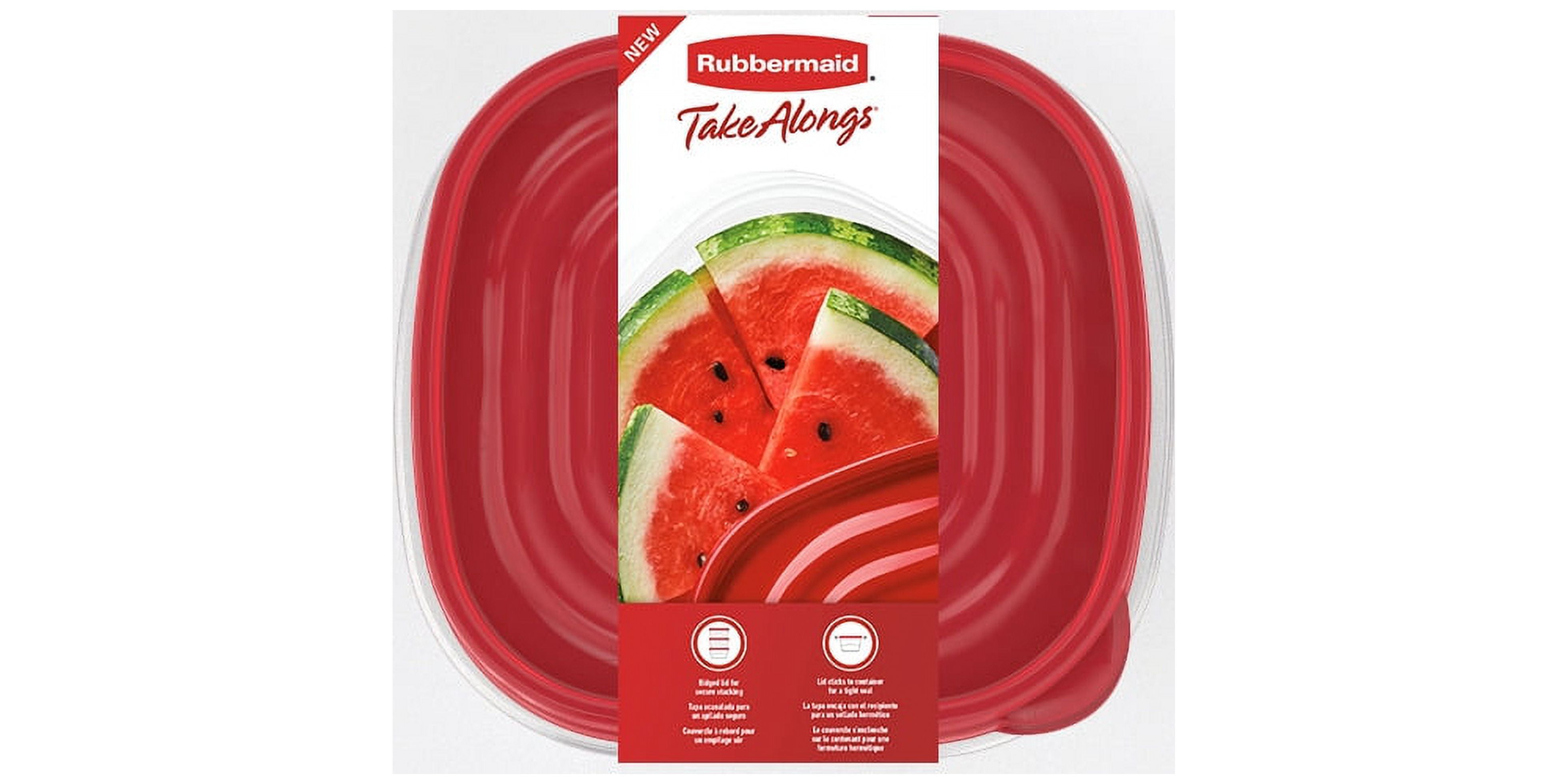 Rubbermaid TakeAlongs 11.7 Cup Food Storage Containers, Set of 2, Rhubarb  Red - Yahoo Shopping
