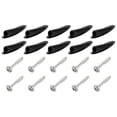thumbnail image 1 of Unique Bargains 50Set 9mm Plastic Pocket Hole Plugs Slant Hole Caps for Wood Working, Black, 1 of 5