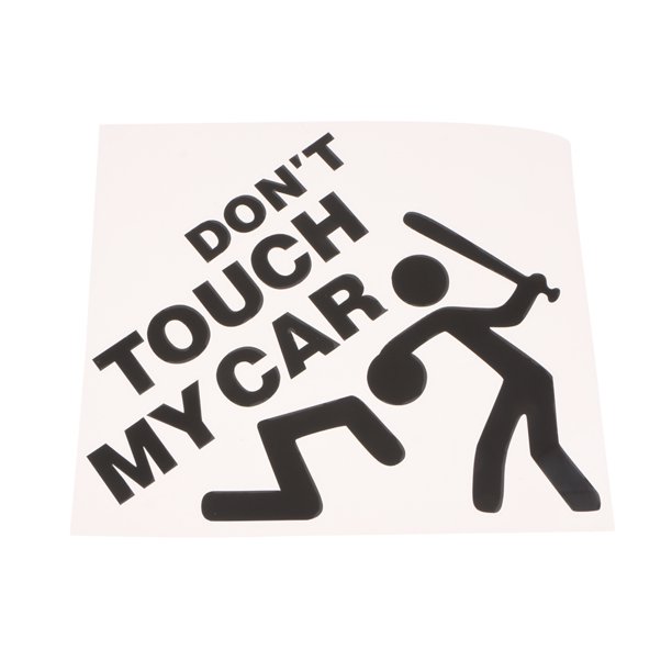 Don' My Car Sticker Vinilo Calcomanía Ventana Coche Camión Laptop Negro Sunnimix Pegatinas gráficas para parachoques de la ventana