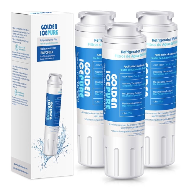 Filtro de agua GOLDEN ICEPURE RWF0900A de repuesto para MAYTAG UKF8001, Whirlpool Filter 4 EveryDrop EDR4RXD1, KRFC300ESS01
