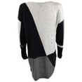 thumbnail image 2 of INC Womens Plus Knit Colorblock Pullover Sweater Gray 3X, 2 of 2
