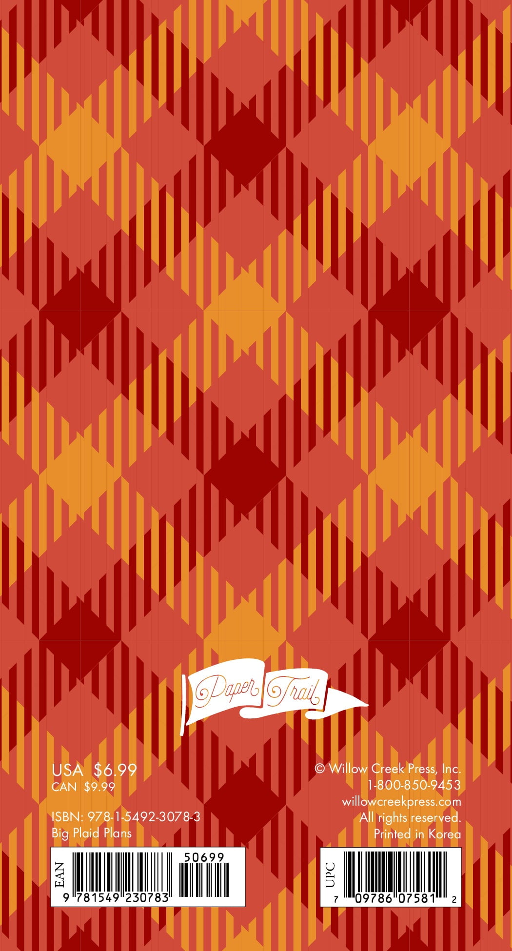 Big Plaid Plans 2023 2-Year Pocket Planner