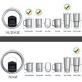 thumbnail image 4 of SURJDE 8Pcs Tumbler Lid,8Pcs Yeti Lids 30 oz Replacement Lid,Fits YETI Rambler Or Old Style Rtic Coffee Tumbler,Replacement Magnetic Slider, Magnetic Spill Proof Tumbler Cover, 4 of 7