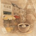 thumbnail image 2 of Hristova, Albena 15x15 White Modern Wood Framed Museum Art Print Titled - Cafe de Paris II, 2 of 4