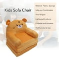 thumbnail image 4 of Kids Folding Sofa, Plush Fabric Sponge, Cartoon Pattern, Toddler Flip Open Couch For Rest Reading, Comfortable Experience Folding Portable, 4 of 8