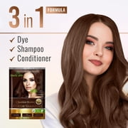 Herbishh Hair Color Shampoo for Gray Hair, Men & Women, Travel Size, 10+1 Pack (Chestnut Brown 30 ml)
