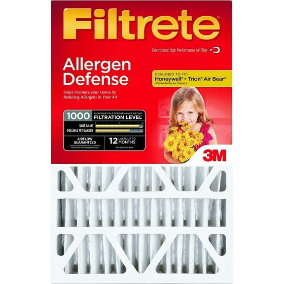 3M COMPANY NADP01-4IN-4 Ultra Allergen Filter, 1 Count Pack of 1