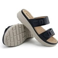 JABASIC Women Slide Sandals Comfortable Adjustable Double Buckle ...