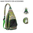 thumbnail image 2 of Waterproof Hiking Backpack Sling Bag for Women – Lightweight Crossbody Bag with Adjustable Strap, Multipurpose Chest Bag for Travel & Outdoor Adventures – Mandala Zen Geometric Design, 2 of 4