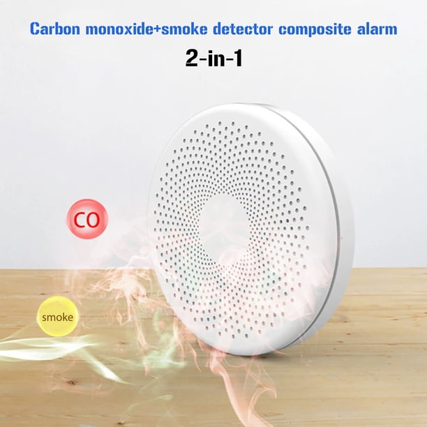 Medidor de advertencia de envenenamiento por CO 2 en 1, autocomprobación automática, sistema de seguridad para el hogar WiFi Ndcxsfigh Para estrenar
