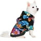 thumbnail image 2 of Fotbe Tropical Palm Leaves Sudadera con Estampado para Perros Pequeños – Suéter con Capucha para Mascotas, Tela Suave de Forro Polar con Bolsillo-X-Large, 2 of 7