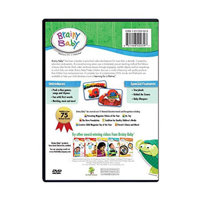 Brainy Baby Peek a Boo Infant Learning DVD Inspiring Creative