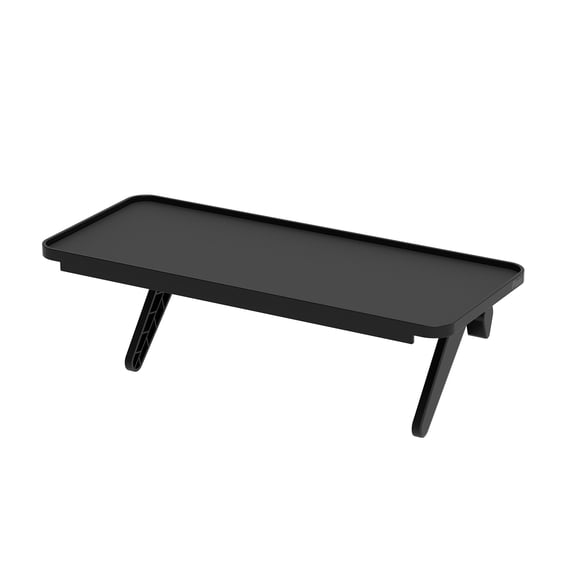 Pixio 12 inch Black Monitor Storage Top Shelf - Adjustable Platform, Universal Fit, Holds Up to 13lbs, Works on TV, Flat, Curved Monitors, Storage for Webcams, Clocks, Phone, Figures