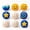 C/5pcs, variant on 5 PCS Hand-Made Knitted Foot Bags,2026 Upgraded Crochet Bags for Adults,Multicolored Crochet Geometric Pattern Foot Bag Kick Sack,Boost Coordination & Fun, 2"