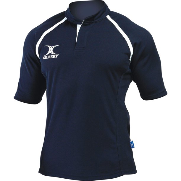 Gilbert Rugby - Camiseta de manga corta de Rugby Xact Match para hombre (Azul marino) Gilbert UTRW5397_navy