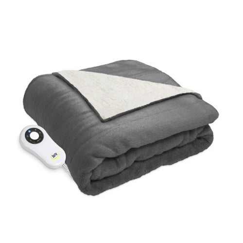 Serta Reversible Heated Throw, Grey 60