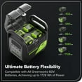 thumbnail image 5 of Greenworks 60V 2000W 4-Slot Portable Power Station Battery Inverter, 5 of 18