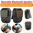 thumbnail image 2 of Altavoz Bluetooth de Bolsillo con Clip, Micrófono Inalámbrico Bluetooth, Altavoz de Solapa para Deportes, Trabajo y Ciclismo, Color Naranja., 2 of 5