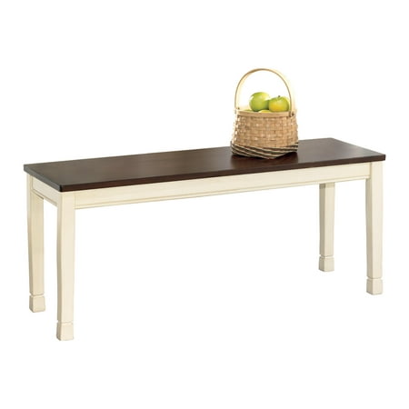 Signature Design by Ashley Casual Whitesburg Dining Bench Brown/Cottage White
