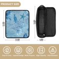 thumbnail image 4 of Hair Tool Organizer Bag with Heat Resistant Mat Removable Travel Storage Case for Hot Air Brushes Curling Irons Light Sky-blue Marine Life, 4 of 8
