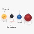 thumbnail image 2 of Christmas Balls, Day Ornaments，24 Pcs Shatterproof Ball Hanging for Xmas Tree Party Decoration Frosted Ball, Matte, Shiny (Black, 1.18inch(30mm)), 2 of 5