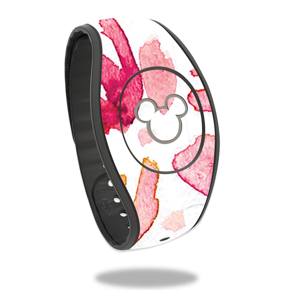 Vinyl Skin Decal Wrap Sticker Cover for the MagicBand 2 Magic Band Stain Glass Rose 