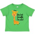 thumbnail image 3 of Inktastic You Bet Giraffe I'm Cute Boys or Girls Toddler T-Shirt, 3 of 5