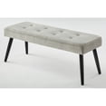 thumbnail image 5 of Simple Living  Elizabeth Bench White Wood, Foam, 5 of 5