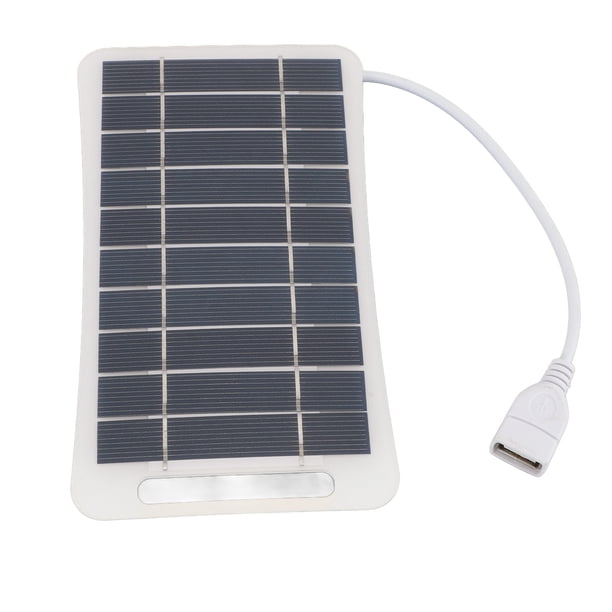 5V 5W Cargador Solar Portátil Panel Solar USB Panel Solar De Silicio Monocristalino Ultrafino Para Teléfono Celular Camping Al Aire Libre Escalada Senderismo