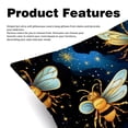 thumbnail image 2 of Honeybee Bed Pillow Covers Set - 2 Decorative Throw Pillow Patterns - Available in 16x16, 18x18, and 20x20 Inches for Any Occasion - Decorative Pillows, Bed Pillow, 2 of 6