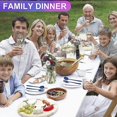 thumbnail image 4 of Juego de 4 tenedores de cena coloridos, tenedores de cubiertos modernos multicolores, 4 of 5