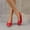 Red, variant on Hoshose New Summer Women Platform Wedge Sandals with Arch Support Non Slip Open Toe Slip on Casual Beach Sandals