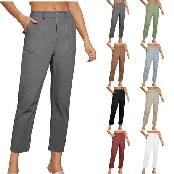 Capri Pants for Women, Xunlbb Women's Peach Pearlescent Leather Pants Bright Face Sports Pants Tight And Hip Lifting Fitness Pants Drying And Breathable Yoga Pants(Black,S)