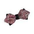 thumbnail image 5 of Boys' Bow Tie for Ages 5-10, Crystal Encrusted Leather Bow Tie for Kids, Formal Bow Tie for Wedding, Party, Hosting, and Suit Accessories Pink, 5 of 5