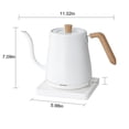 thumbnail image 3 of EIGTHTAILElectric Kettle Gooseneck Spout  800ML Stainless Steel Water Kettle for Coffee and Tea with Fast Heating  Auto-Shut Off and Boil-Dry Protection in Black Brown, 3 of 7