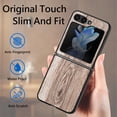 thumbnail image 5 of Nalacover for Samsung Galaxy Z Flip 5 Case, Wooden Patterned Shockproof Luxury Folded Anti-Scratch Camera & Screen Raised Protection Phone Cover for Samsung Z Flip5 2023,
Woodcut, 5 of 9