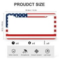 thumbnail image 3 of License Plate Frame USA Flag Red White Blue Patriotic Funny License Plates 2 Pieces July 4th Quality Aluminum Metal License Plate Cover for Women Men US Vehicles Standard, 3 of 6