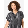 thumbnail image 5 of Woman Within Plus Size Relaxed Campshirt, 5 of 6