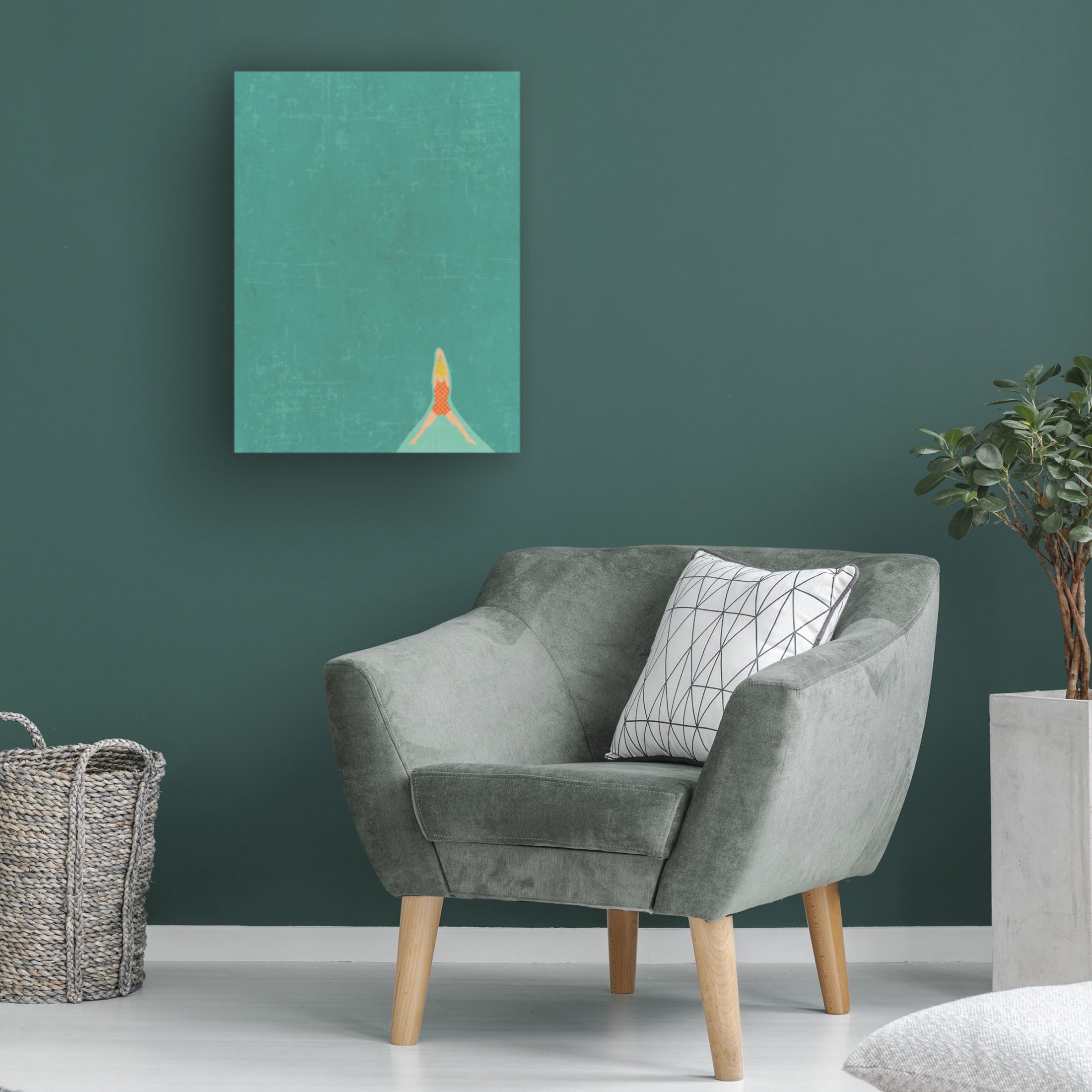 Trademark Fine Art Jon Downer  Open Water blonde 2 Canvas Wall Art