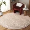thumbnail image 2 of SAFAVIEH Selena Deitra Geometric Area Rug, Beige, 6'7" x 6'7" Round, 2 of 10
