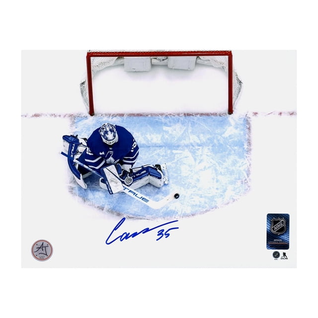 Ilya Samsonov Photo Aérienne 8x10 Signée des Maple Leafs de Toronto