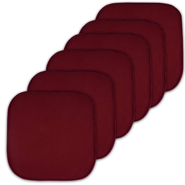 Almohadillas viscoelásticas Sweet Home Collection, 6 unidades, color vino