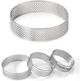 thumbnail image 4 of Perforated Tart Ring, 15Pcs 5cm Perforated Cake Mousse Ring, DIY Round Tart Rings for Baking Dessert Ring, 4 of 7