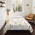 thumbnail image 4 of Yellow Brown Leaf Tapestry for Bedroom Wall Hanging Tapestry, Modern Botanical Foliage Plant Country Ceiling Backdrop Tapestries Poster Blanket Wall Decor for Teens Room Living Room Dorm 59" x 79", 4 of 8