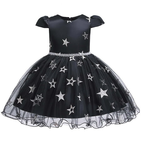 

REORIAFEE Tutu Tulle Dress for Girls Homecoming Dress Tulle Skirt Halloween Cosplay Masquerade Dress Photoshoot Dress Swing Dress Uniform Dress Autumn Dress Boho Dress Black 5-6 Years
