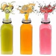 thumbnail image 4 of 8 Pack Juice Bottles 13.5 Ounce Bottles With Lids, Reusable Bulk Bottles, Bevera Bottles, Empty Bottles For Storing Beveras, Juice, 4 of 5