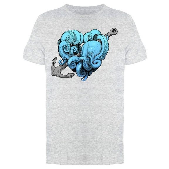 Octopus Holding An Anchor Tee Men's -Image by Shutterstock
