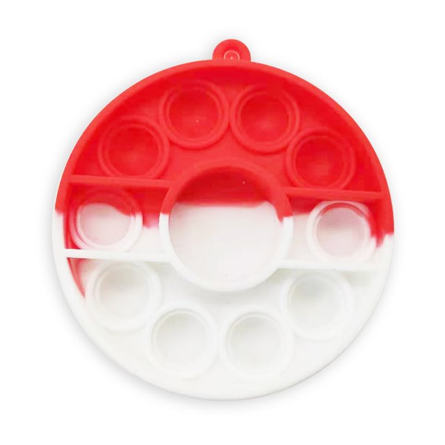 Silicona Push Bubble Bola de dibujos animados Colgante Juguete divertido Autismo Stress Reliever Tmvgtek Nuevos Originales