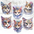 thumbnail image 4 of Cats Masks Decorative Wooden Clip-on Ornaments Set of 6 by G. Debrekht - Christmas Decor - 8090033C-S6, 4 of 10